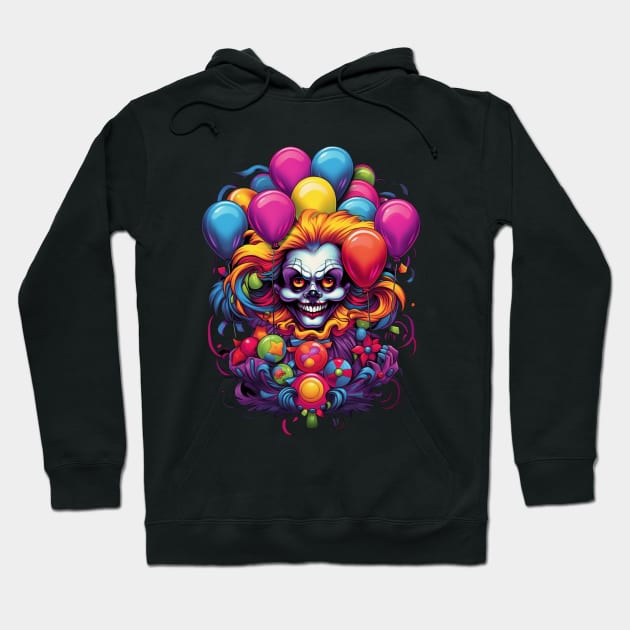 Freak Show Horror Hoodie by SAN ART STUDIO 